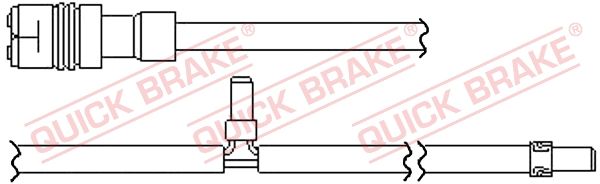 QUICK BRAKE įspėjimo kontaktas, stabdžių trinkelių susidėvėjim WS 0349 A